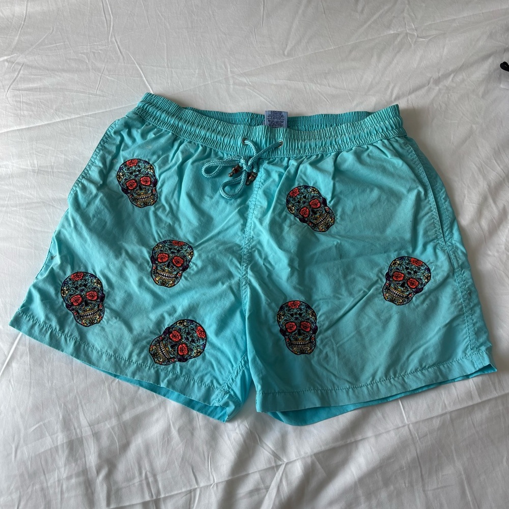 Les Canebres men’s Skull Print Swim Shorts